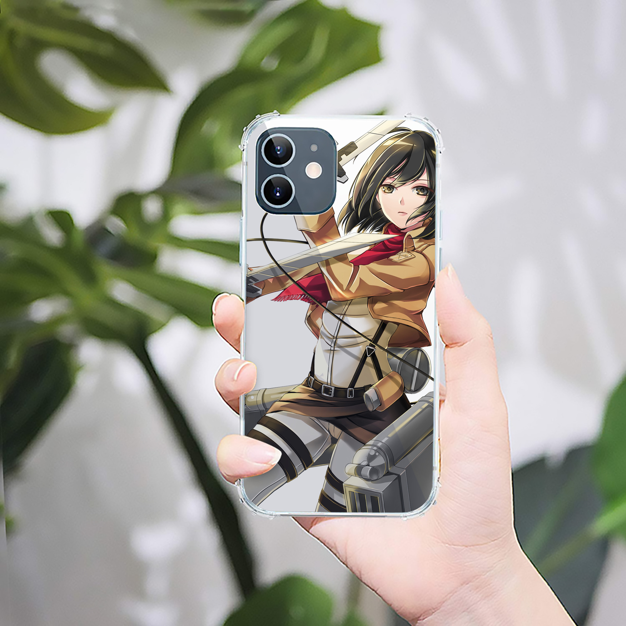 （画像用） 進撃の巨人 Attack on Titan 【iPhone 12シリーズ対応】透明スマホケース（クリアソフトケース）